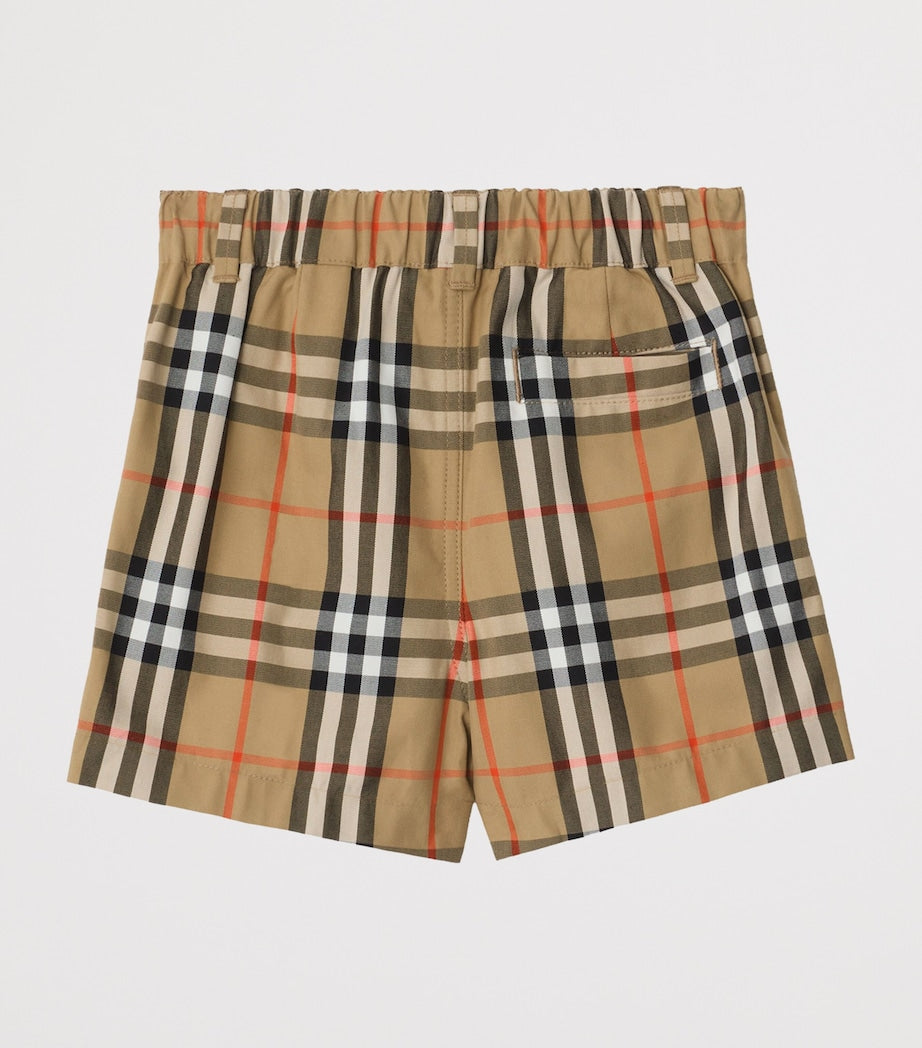 Burberry Kids Cotton Check Shorts (6-36 Months)