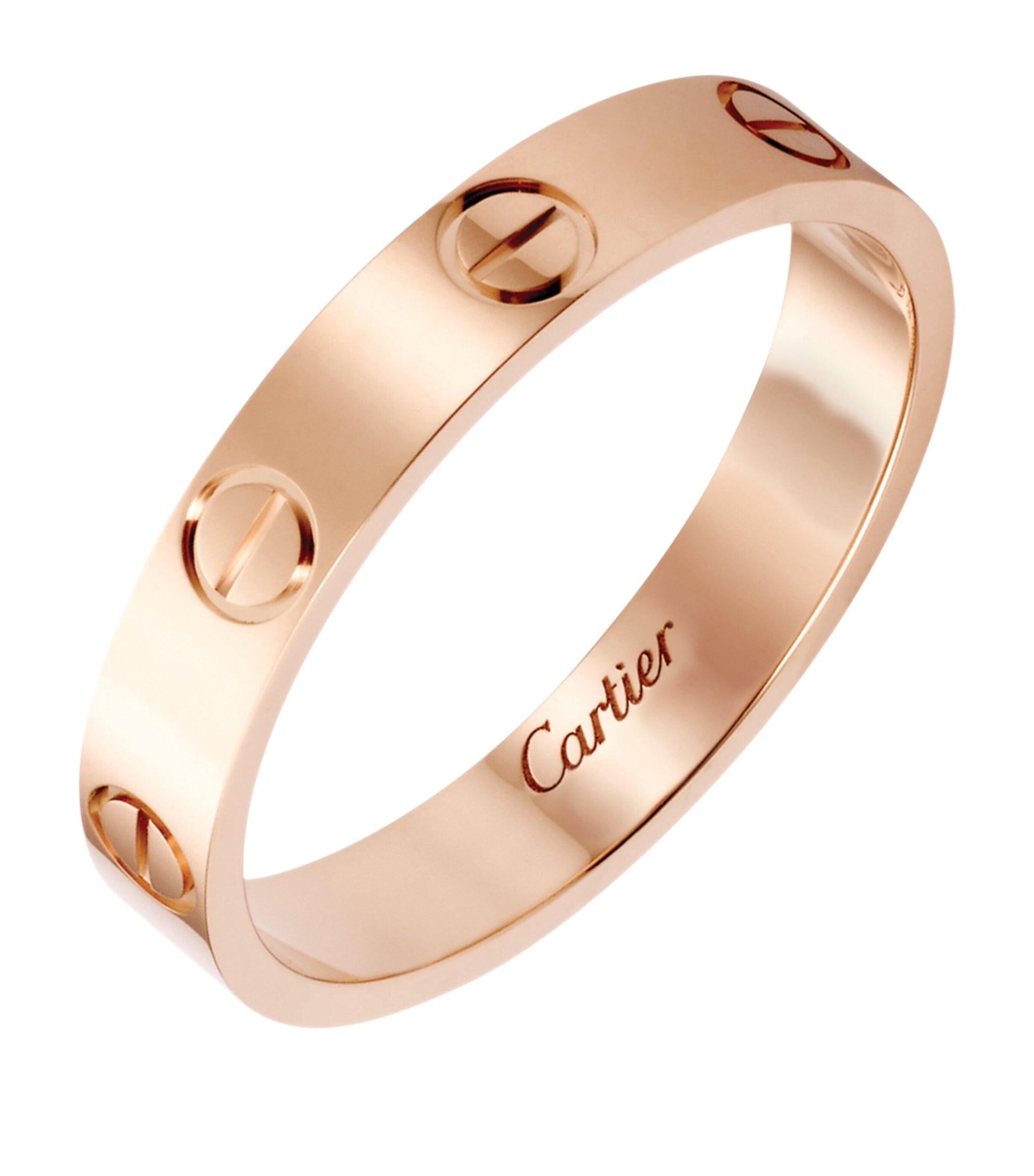 Rose Gold LOVE Wedding Band
