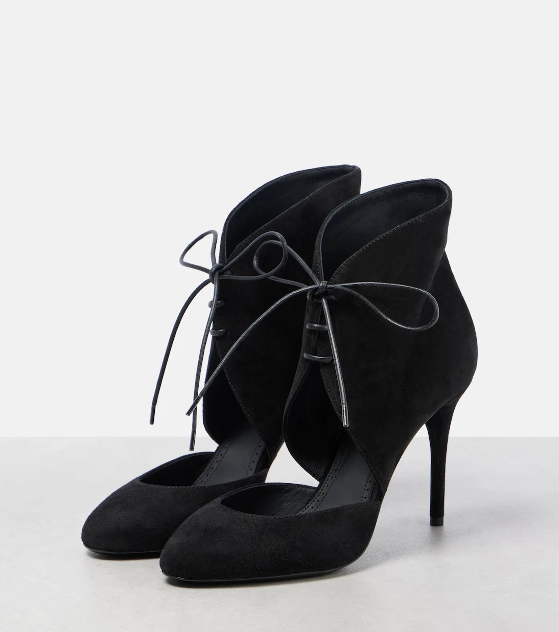 Alaïa - 90 suede lace-up pumps