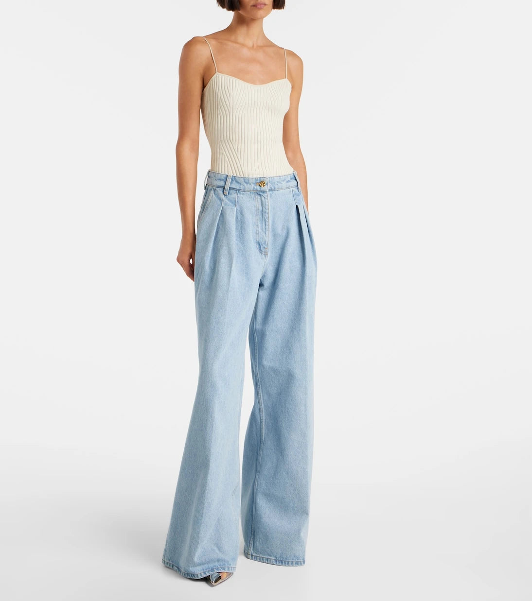 Nina Ricci - High-rise wide-leg jeans