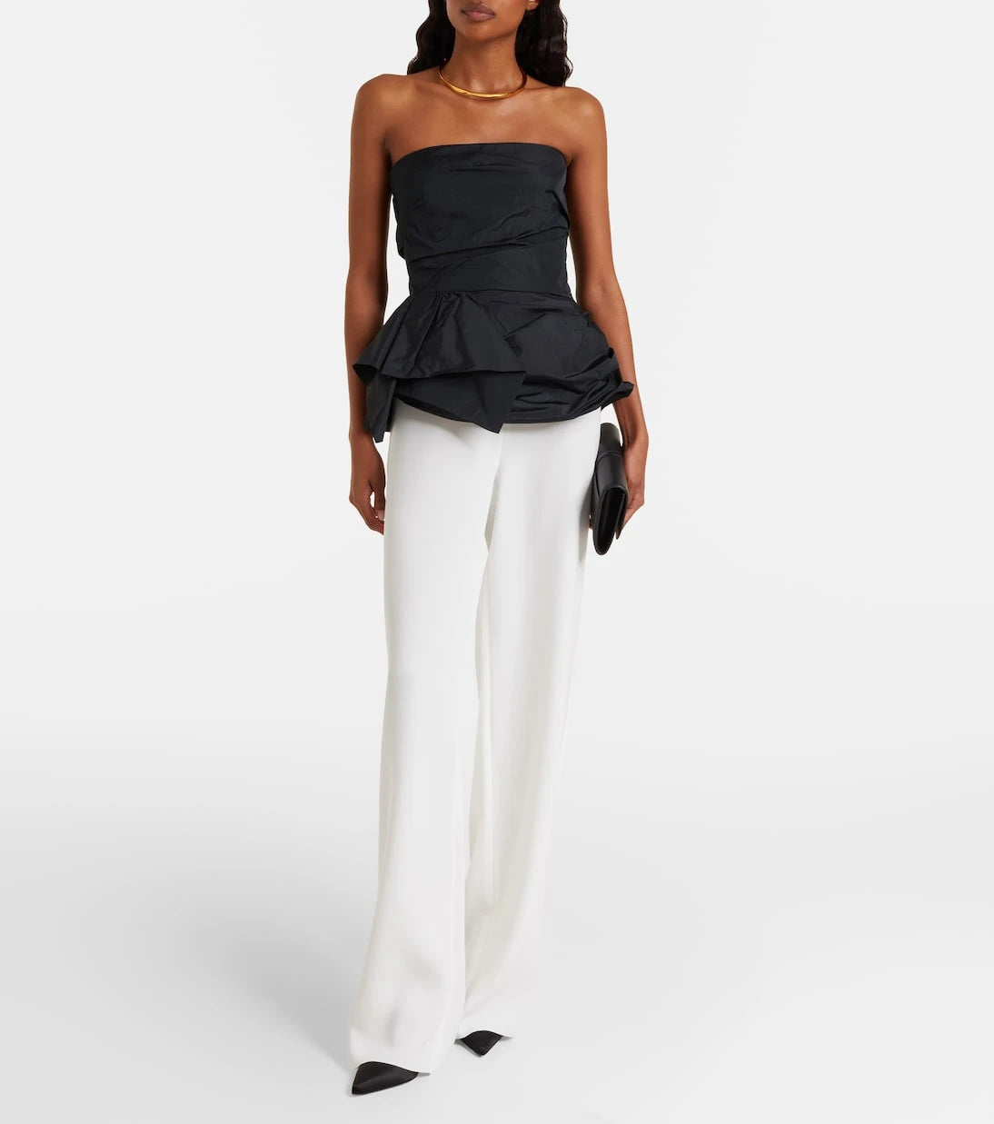 Max Mara - Taffeta corset top