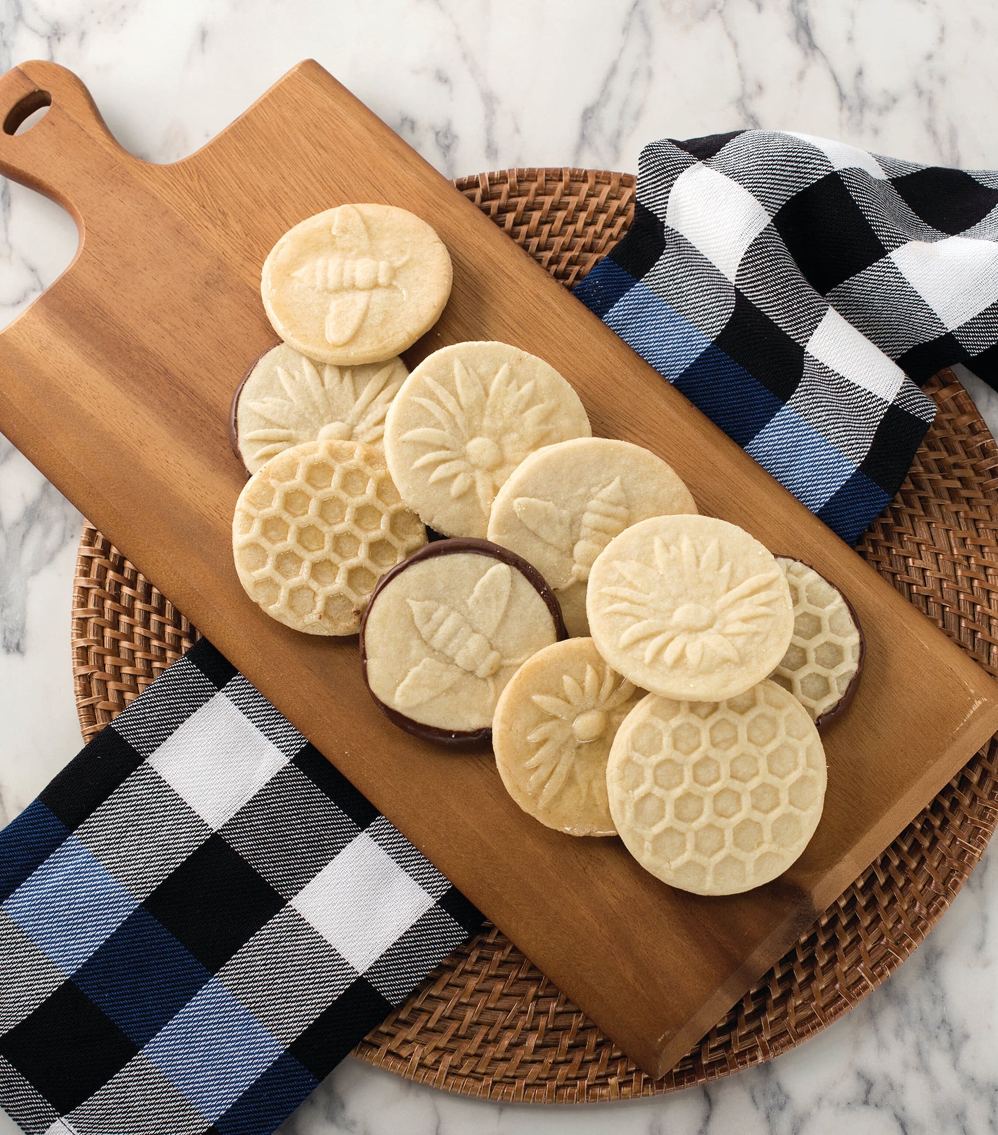 Nordic Ware Honey Bee Cast Cookie Stamps (Set Of 3)