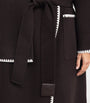 Maje Brown Wool-Blend Wrap Coat