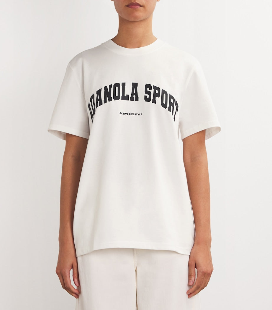Adanola White Cotton Oversized T-Shirt