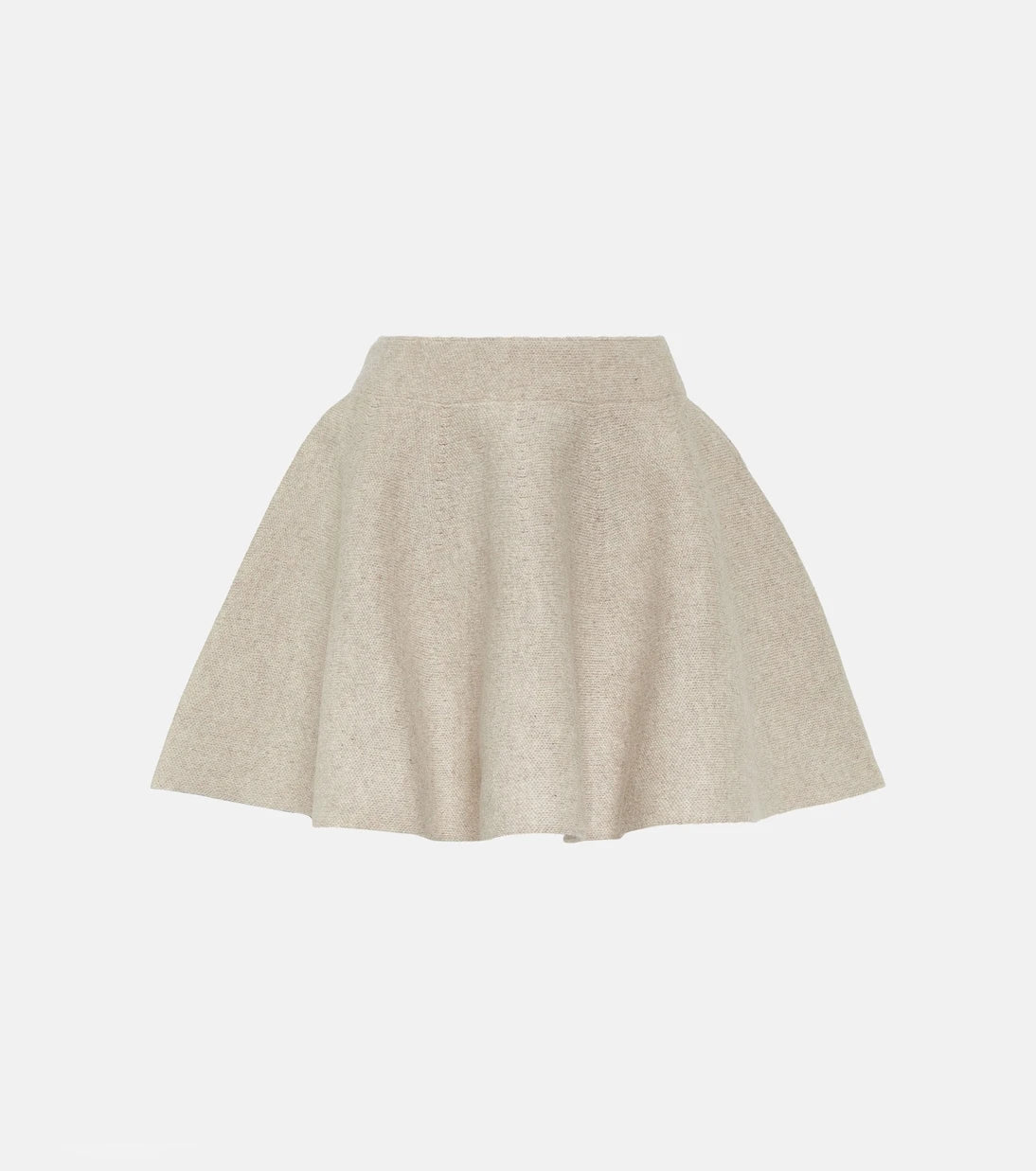 Alaïa - Flared wool-blend miniskirt