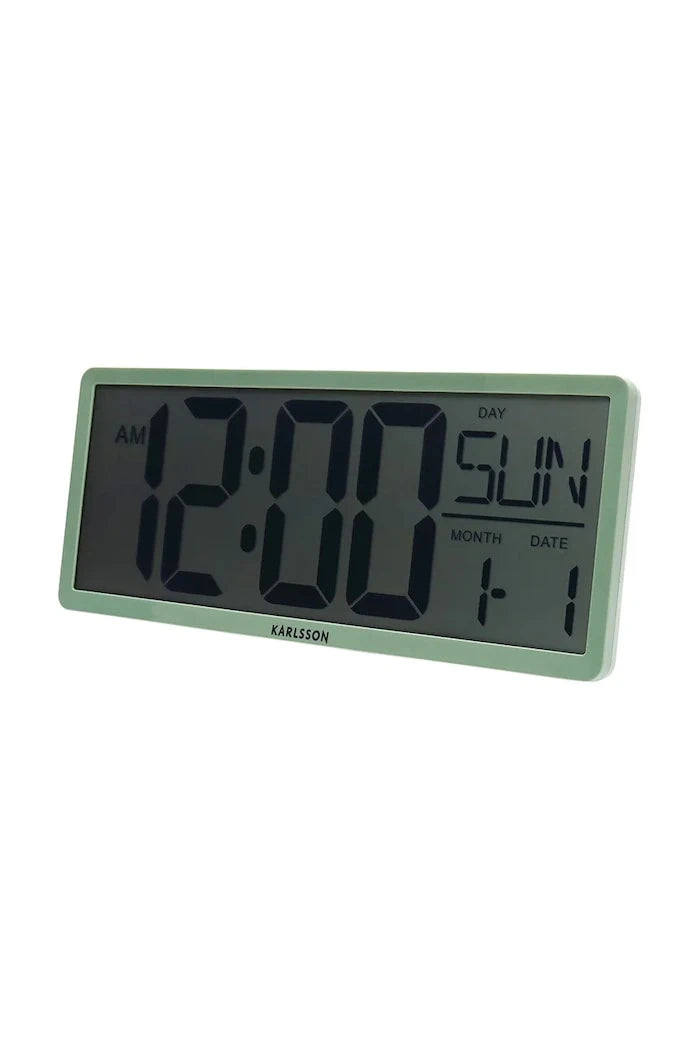 Стенен часовник Karlsson Retro LCD