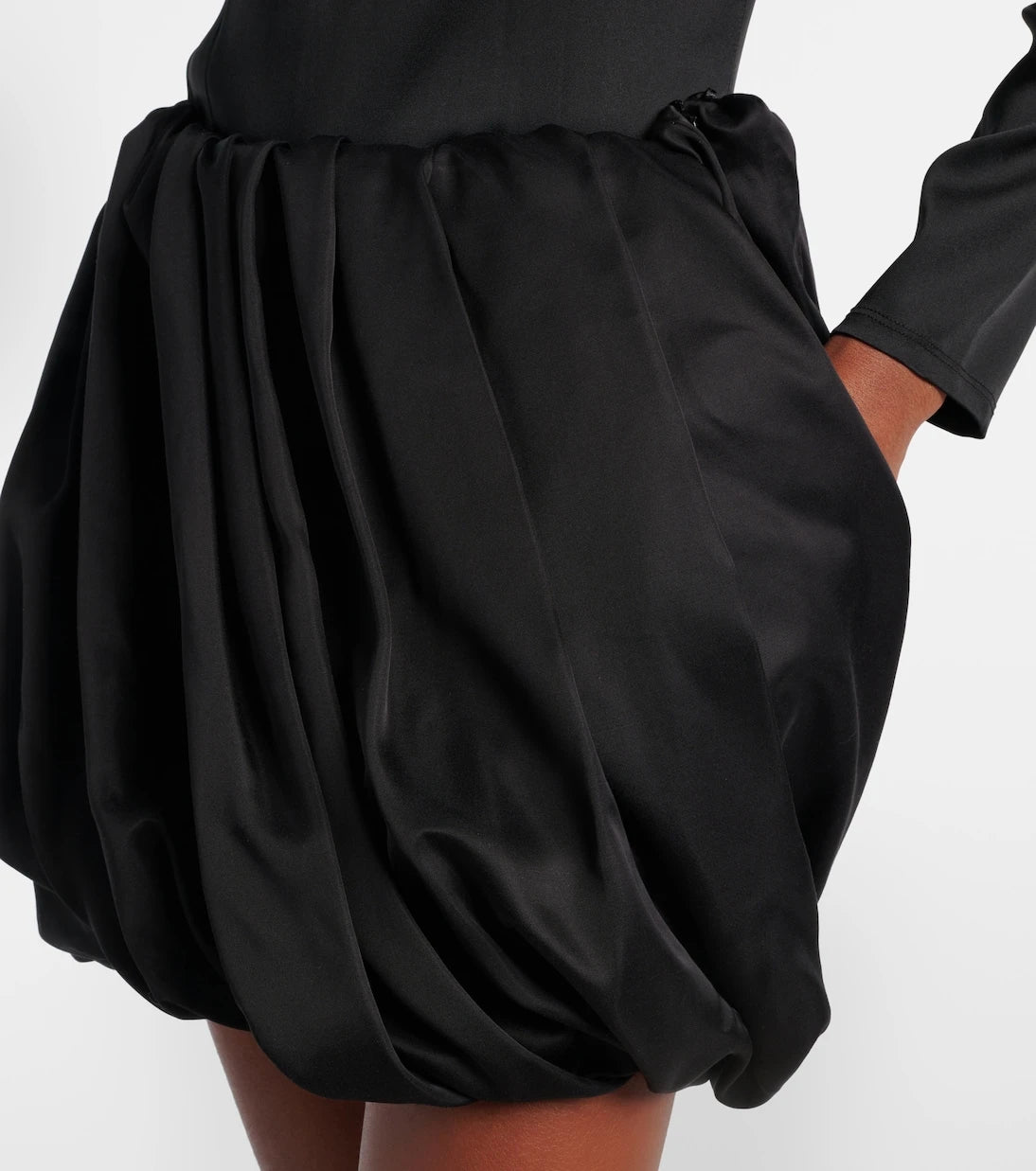 JW Anderson - Pleated satin miniskirt
