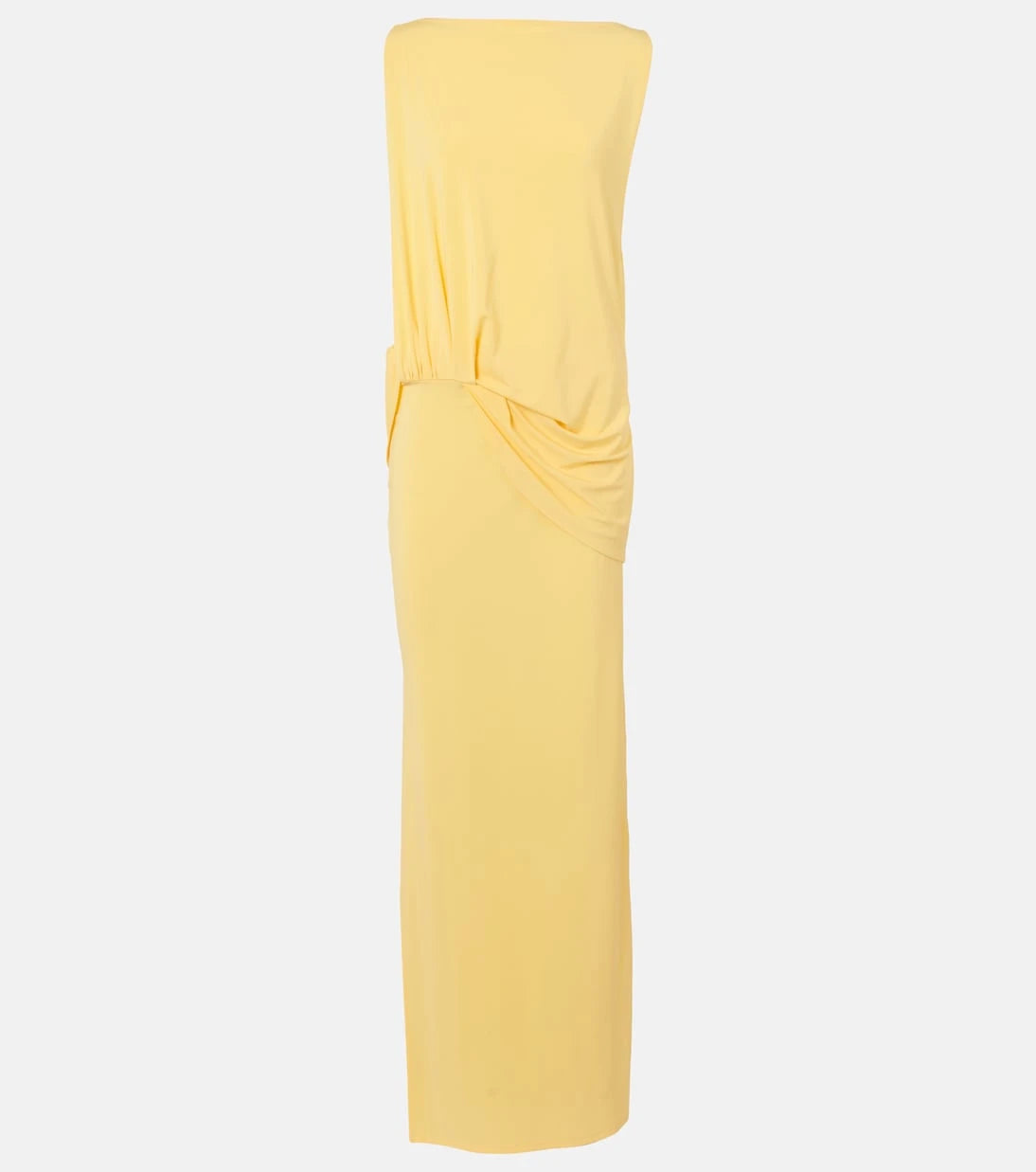 Jacquemus - Peplo jersey maxi dress
