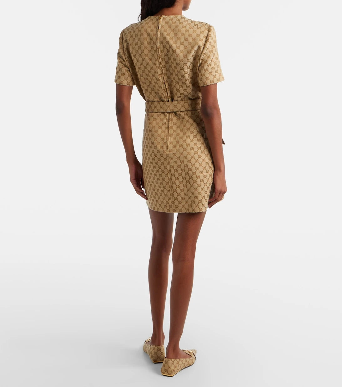 Gucci - GG Canvas belted minidress