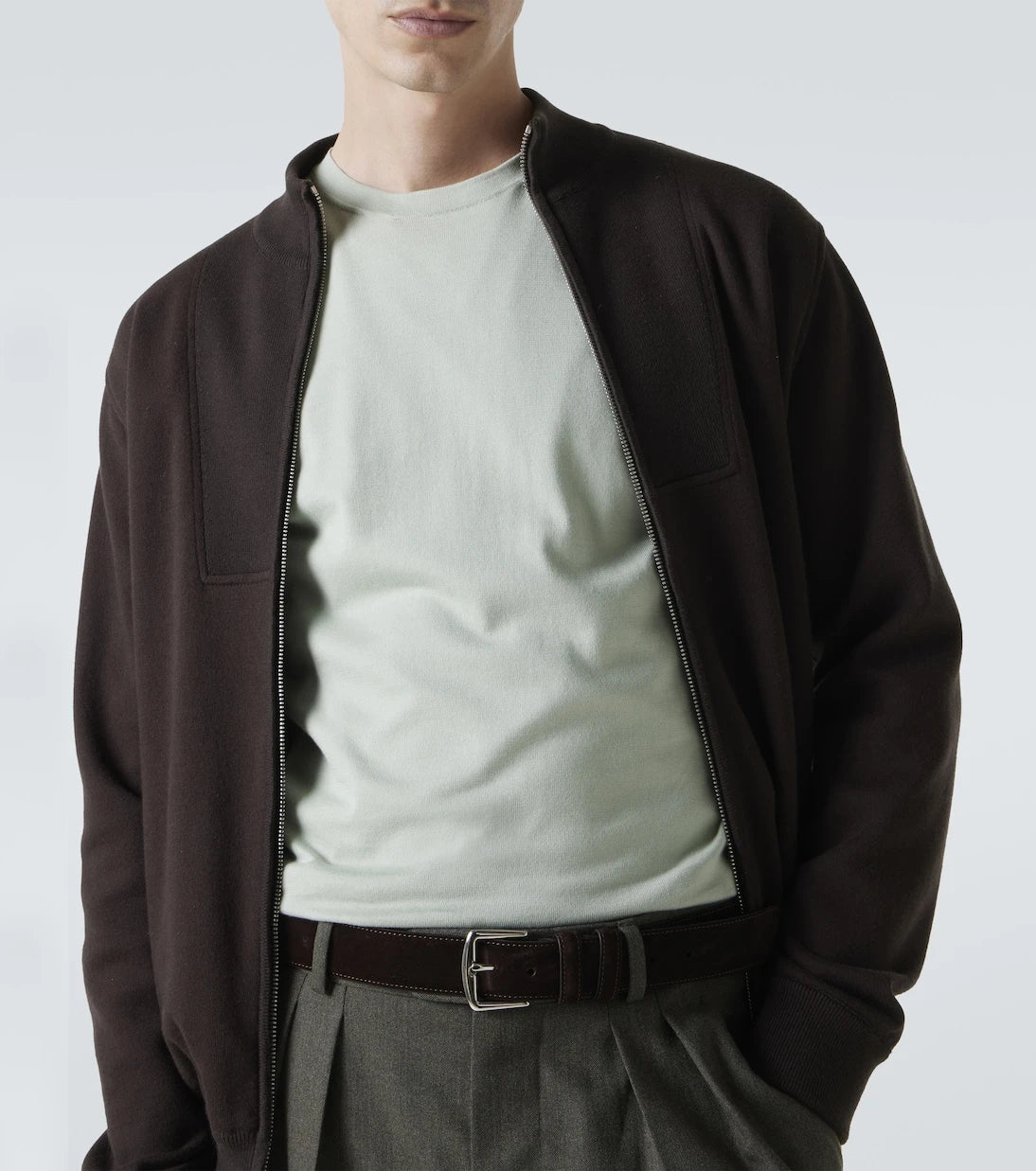 Loro Piana - سترة قطنية برقبة دائرية