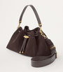 Jimmy Choo Brown Medium Cinch Suede Shoulder Bag