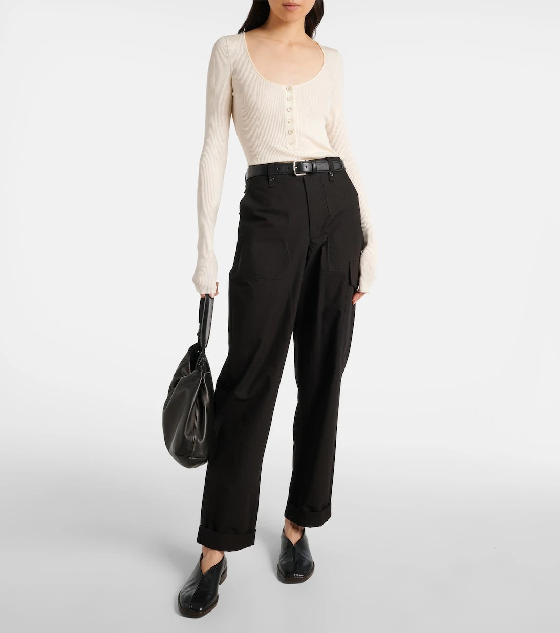 Proenza Schouler - Boyd ribbed-knit Henley shirt