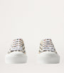 Burberry Beige Cotton Check Sneakers