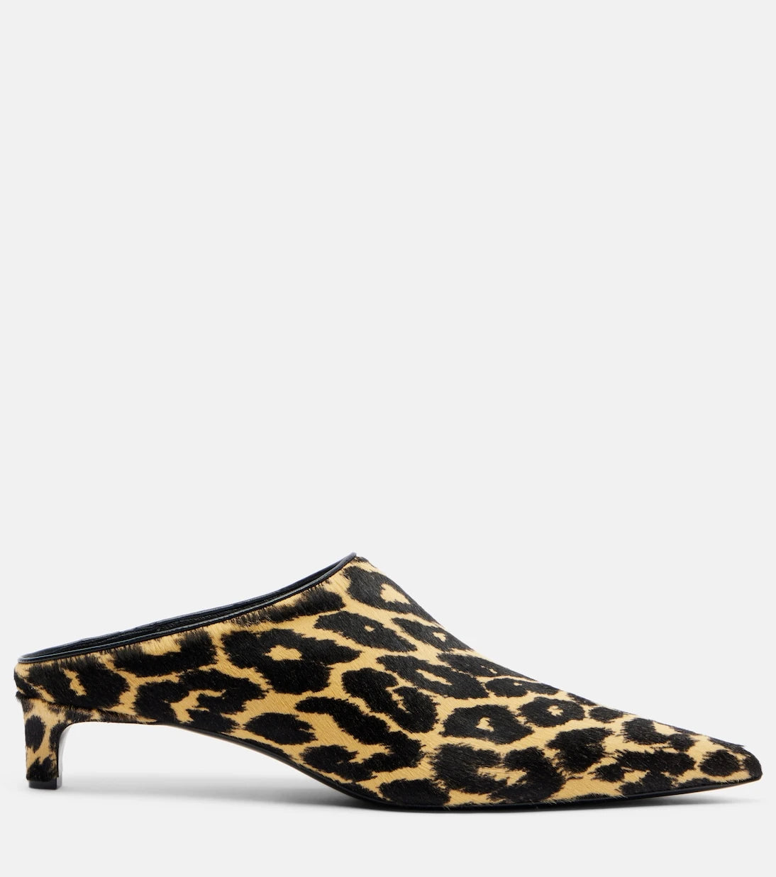 Jil Sander - Pointy leopard-print calf hair mules