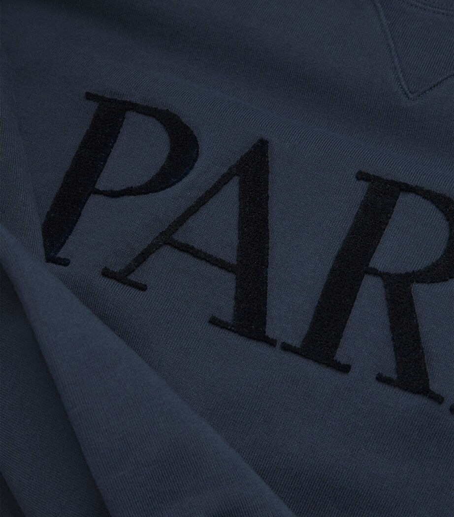 Blue Cotton Paris Graphic Sweatshirt