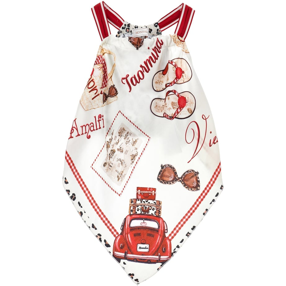 Handkerchief Top (2-12 Years) ROSSO