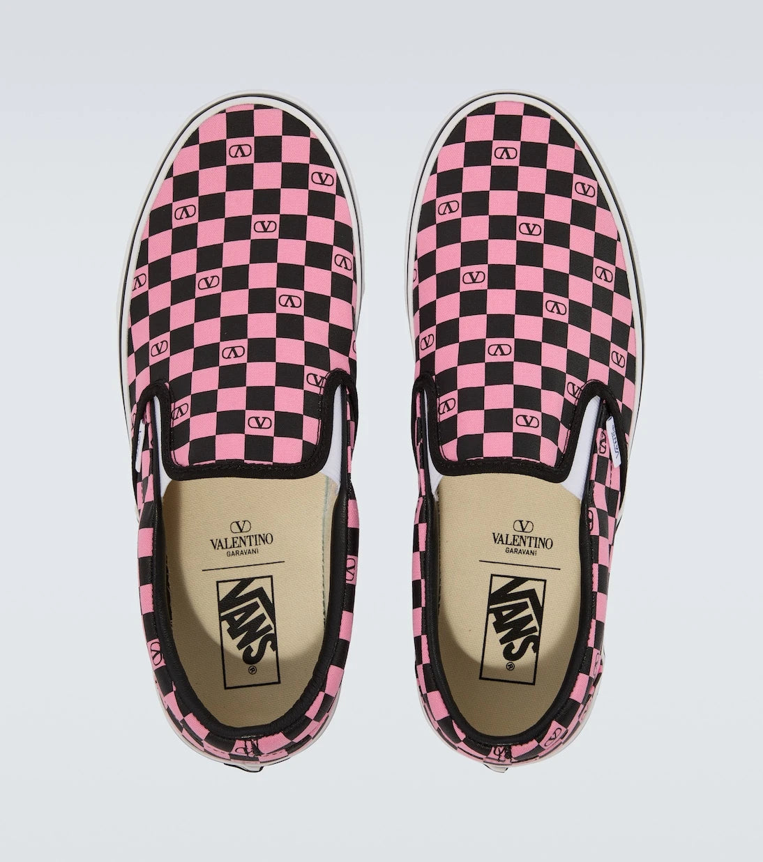 Valentino Garavani - x Vans VLogo checked slip-on shoes