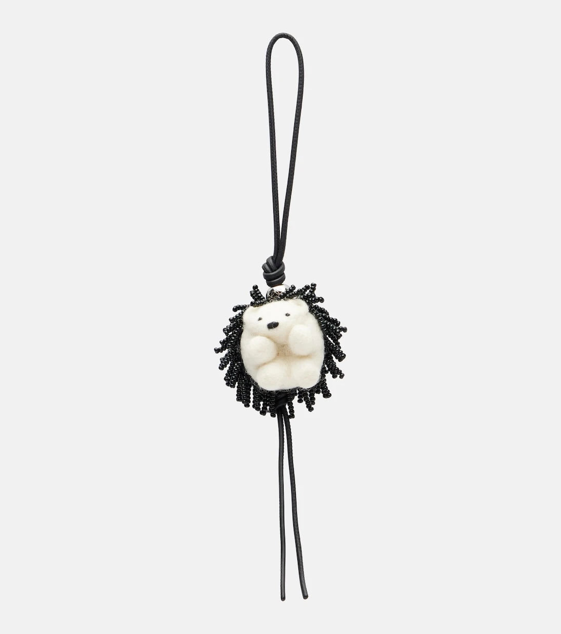 Loewe - Hedgehog beaded wool bag charm