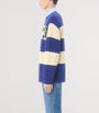 Valentino Garavani Blue Virgin Wool Panther Sweater