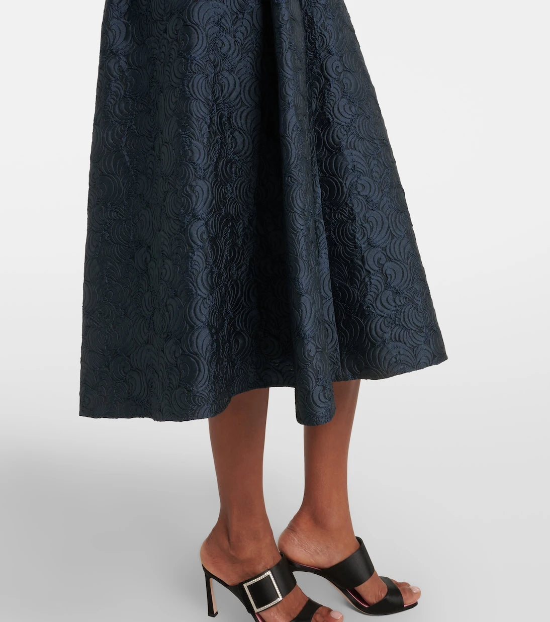 'S Max Mara - Belted jacquard midi dress