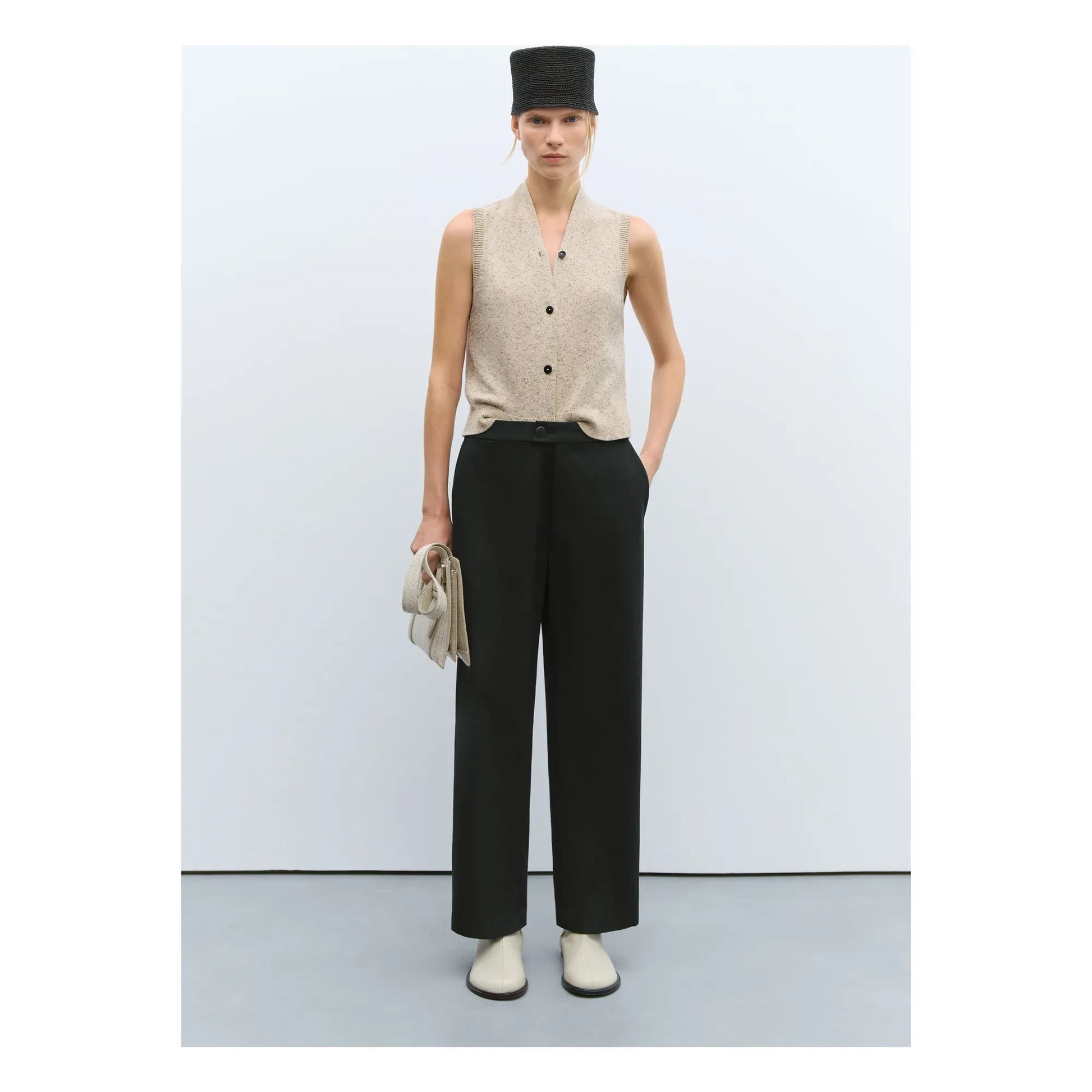 Cordera - New Tailoring Virgin Wool Trousers | Black