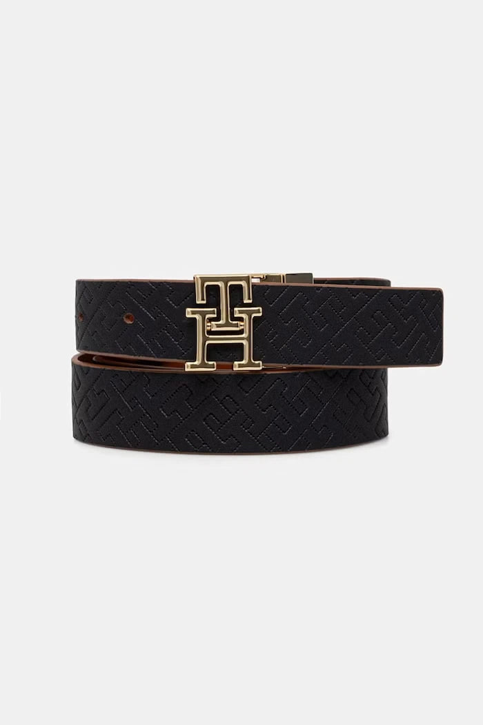 Tommy Hilfiger kadın deri çift taraflı kemer