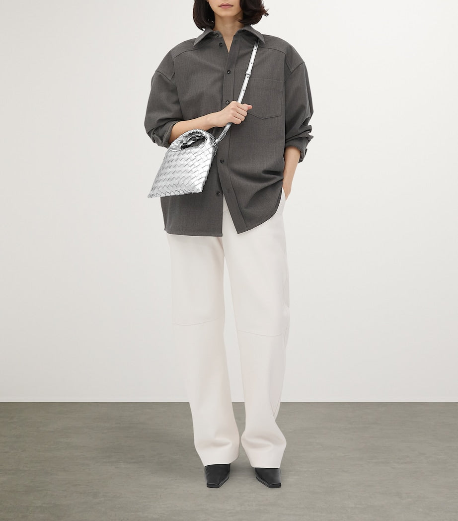 Mini Lambskin Hop Top-Handle Bag