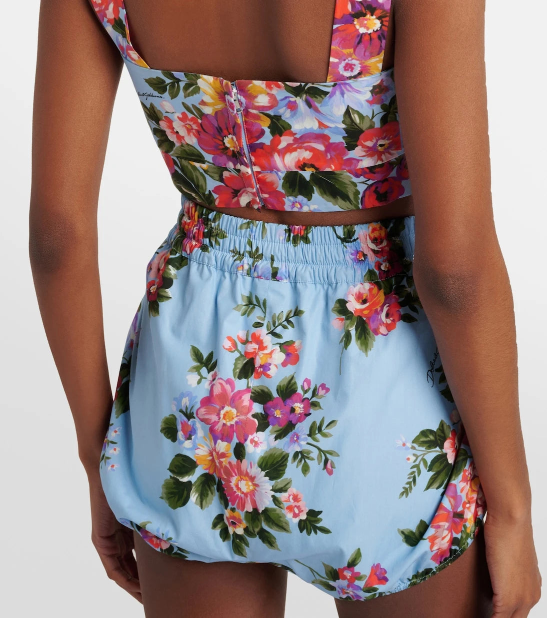 Dolce&Gabbana - Floral cotton poplin shorts