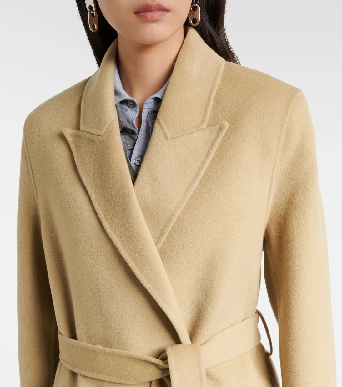 Acne Studios - Wool and cashmere wrap coat