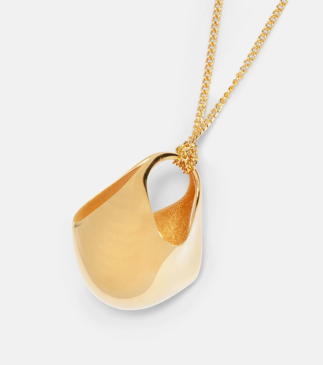 Khaite - Lotus Small gold-plated pendant necklace