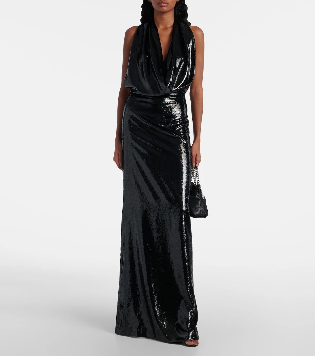 Stella McCartney - Halterneck velvet gown