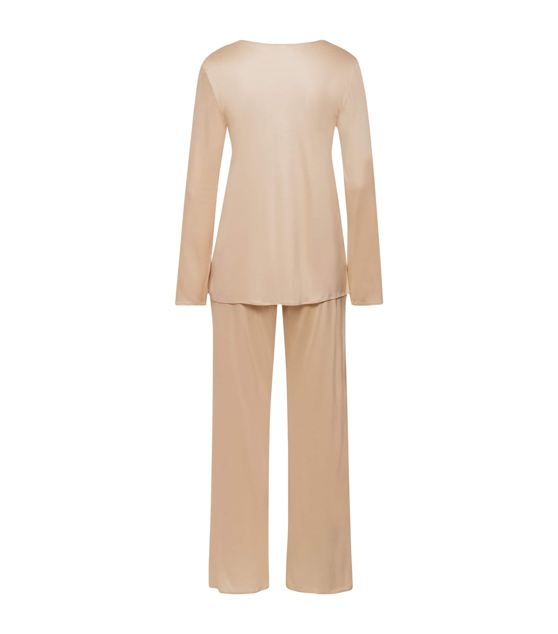 Lace-Trim Long-Sleeve Pyjamas