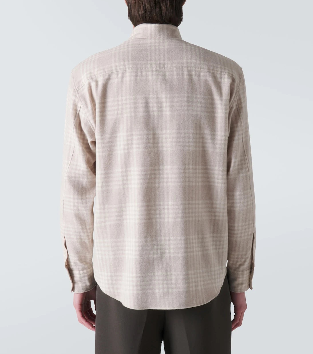 Zegna - Checked cotton flannel shirt