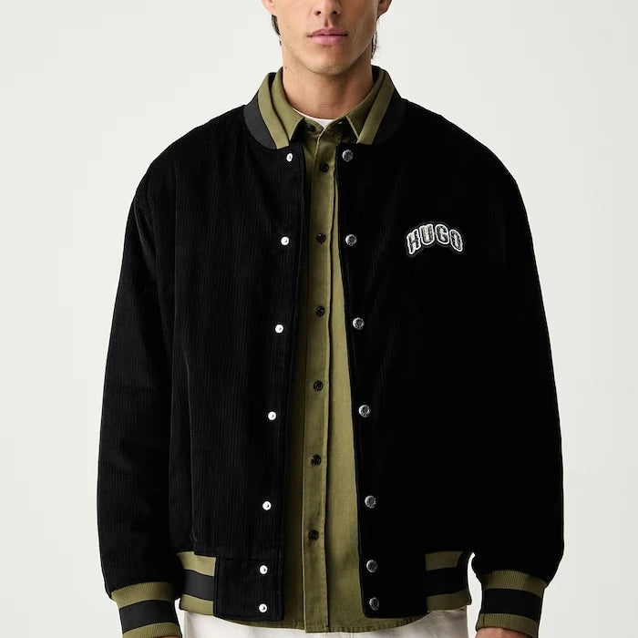 HUGO Blue erkek kot bomber ceket Berono2631