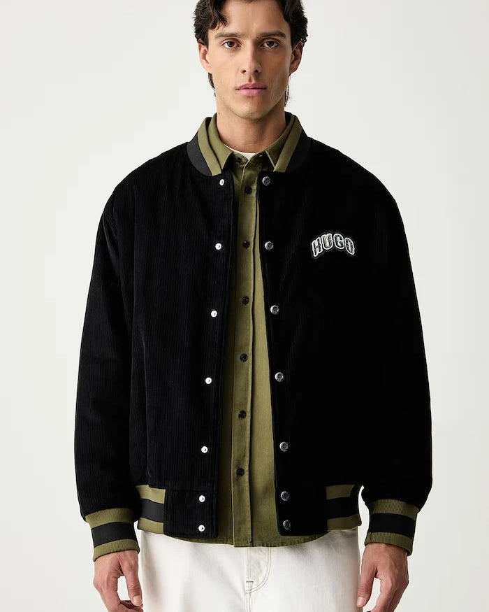 HUGO Blue erkek kot bomber ceket Berono2631