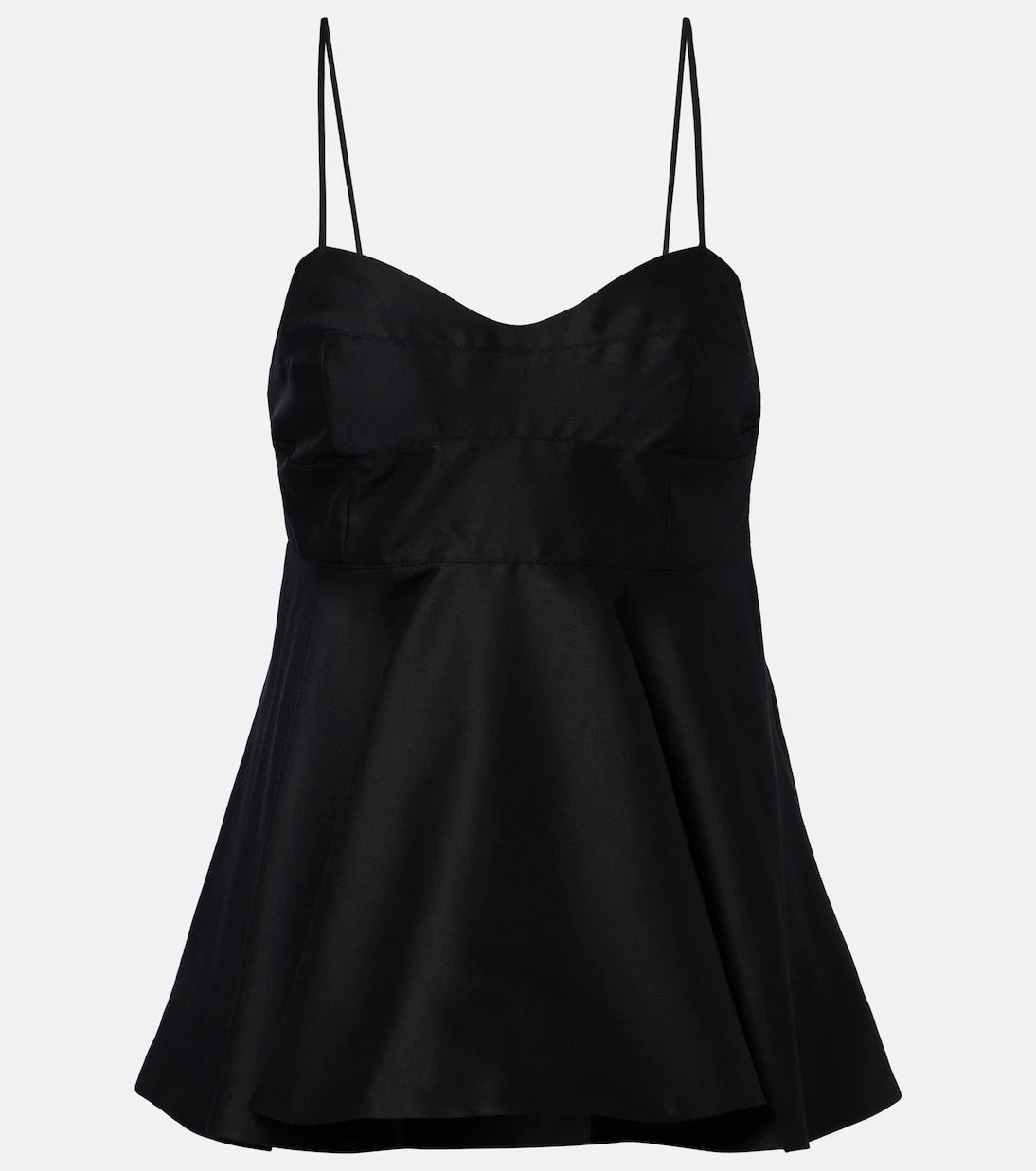 Róhe - Peplum wool and silk bustier top