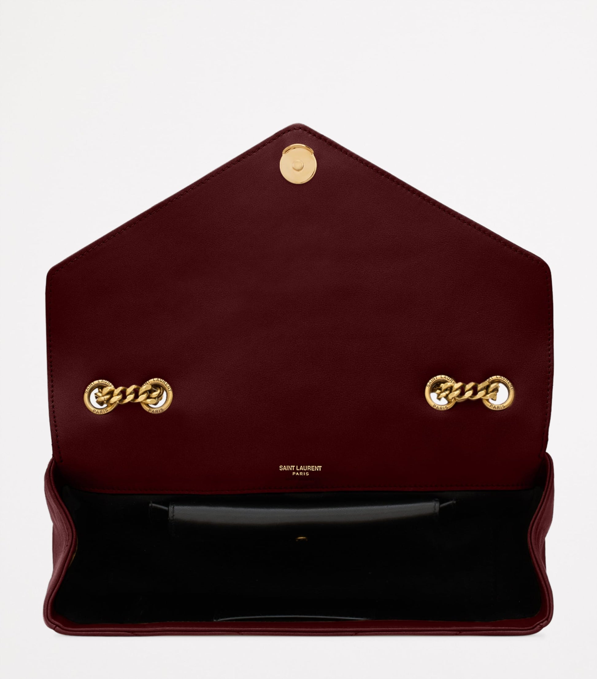 Saint Laurent Burgundy Medium Loulou Shoulder Bag
