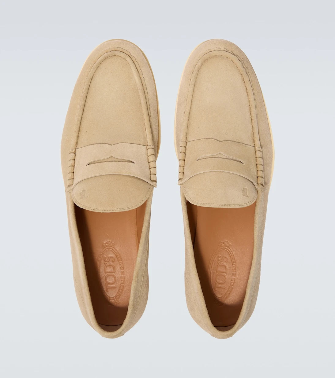 Tod's - Suede penny loafers