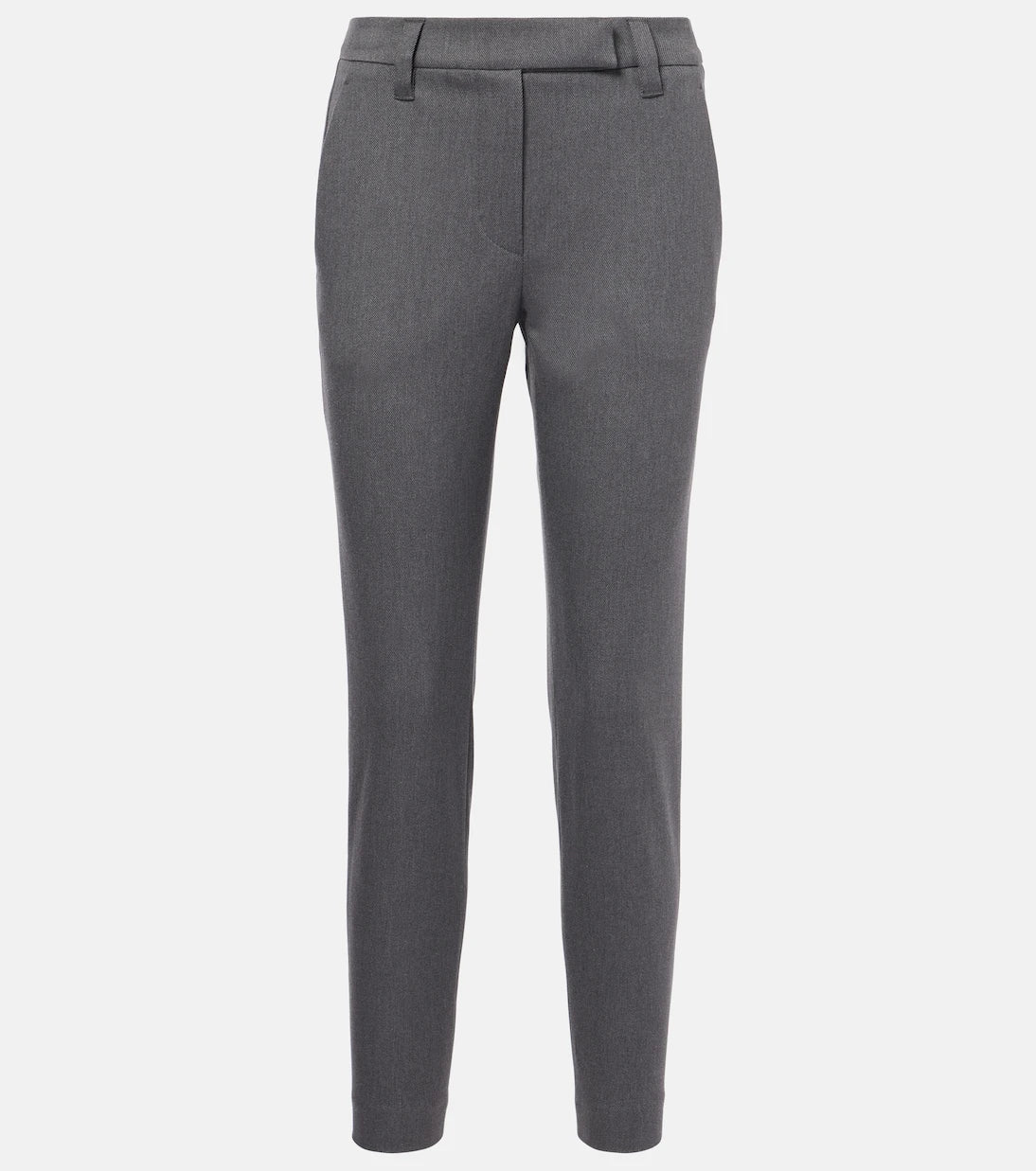 Brunello Cucinelli - Cotton-blend slim pants
