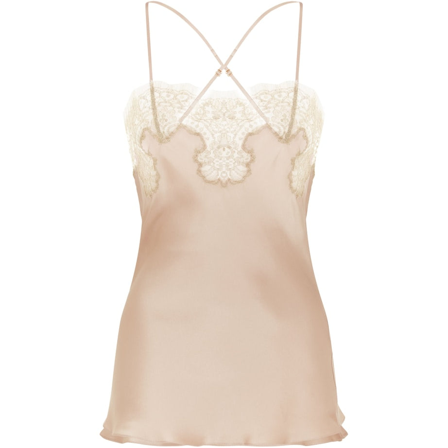 Gilda & Pearl Beige Gina Satin Camisole