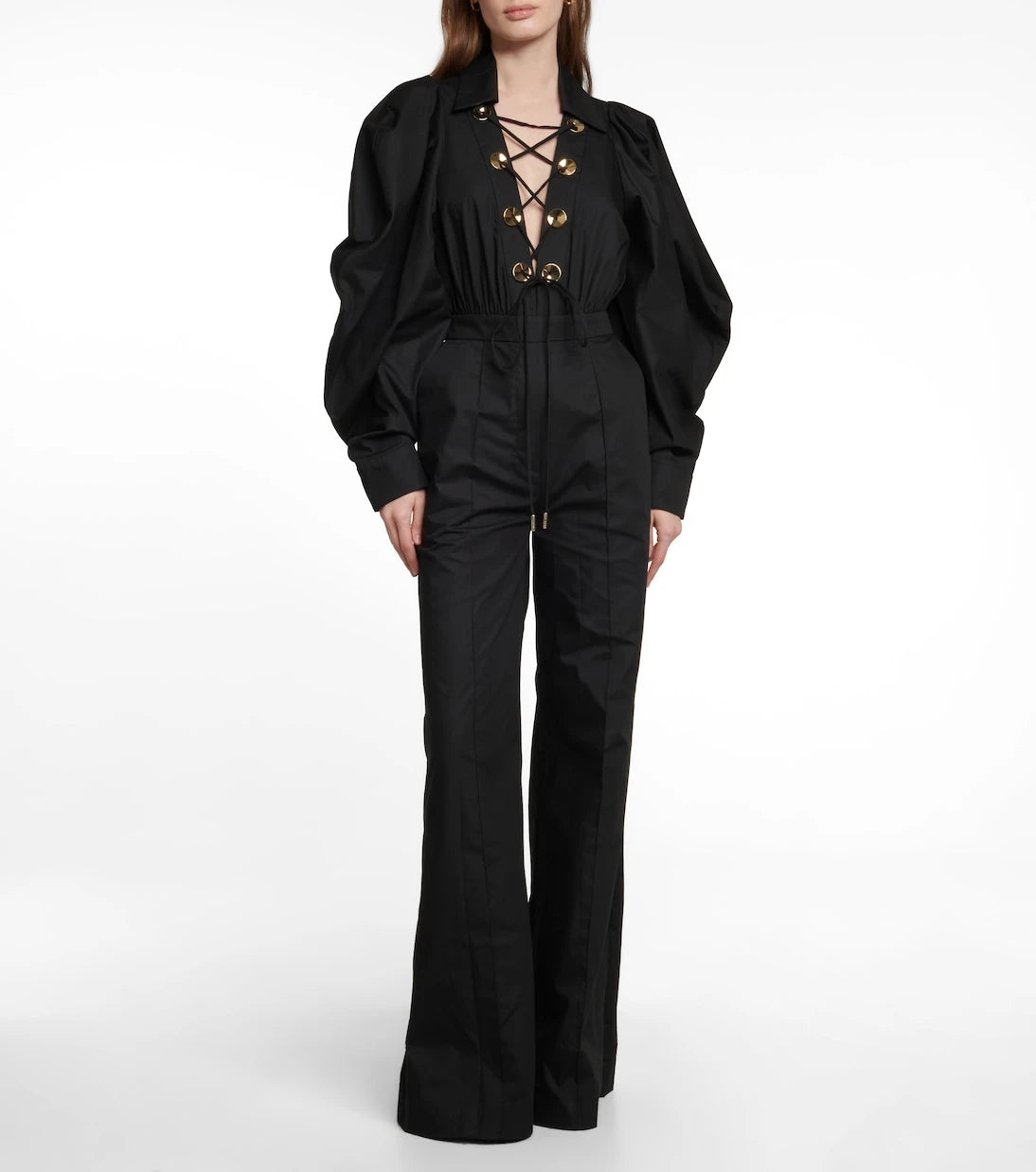 Elie Saab - Puffed-sleeve jumpsuit