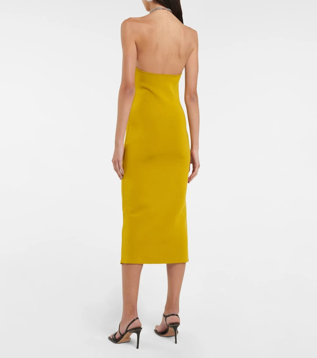 Galvan - Cleopatra embellished midi dress