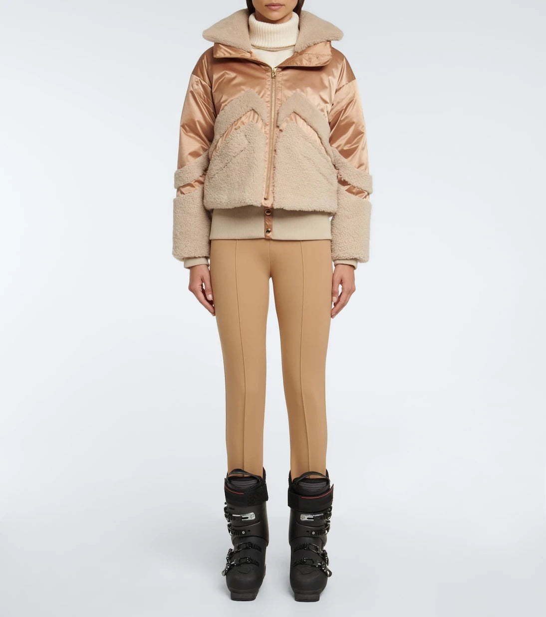 Bogner - Milia shearling-paneled down ski jacket