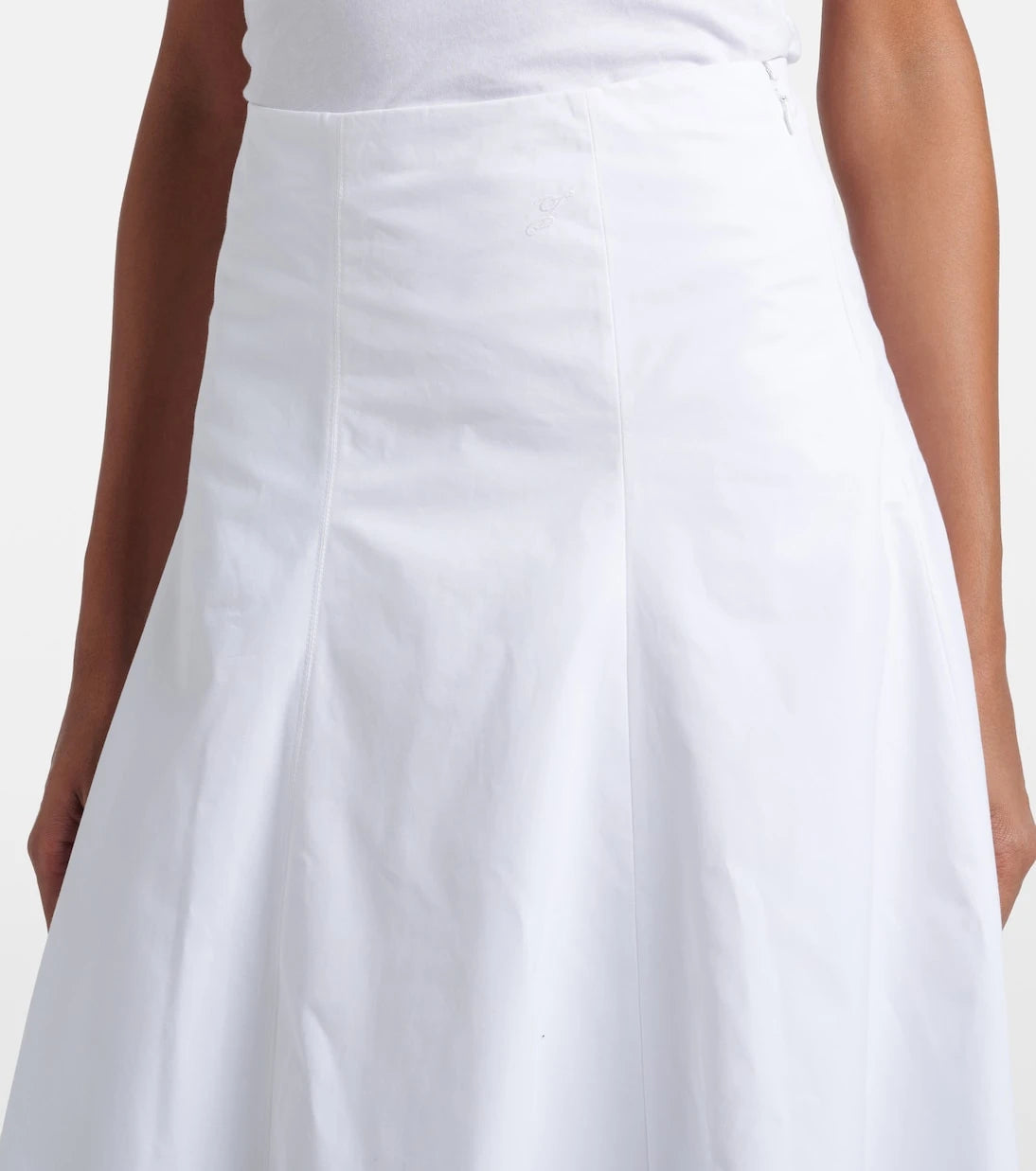 Jacquemus - Triangle cotton-blend midi skirt