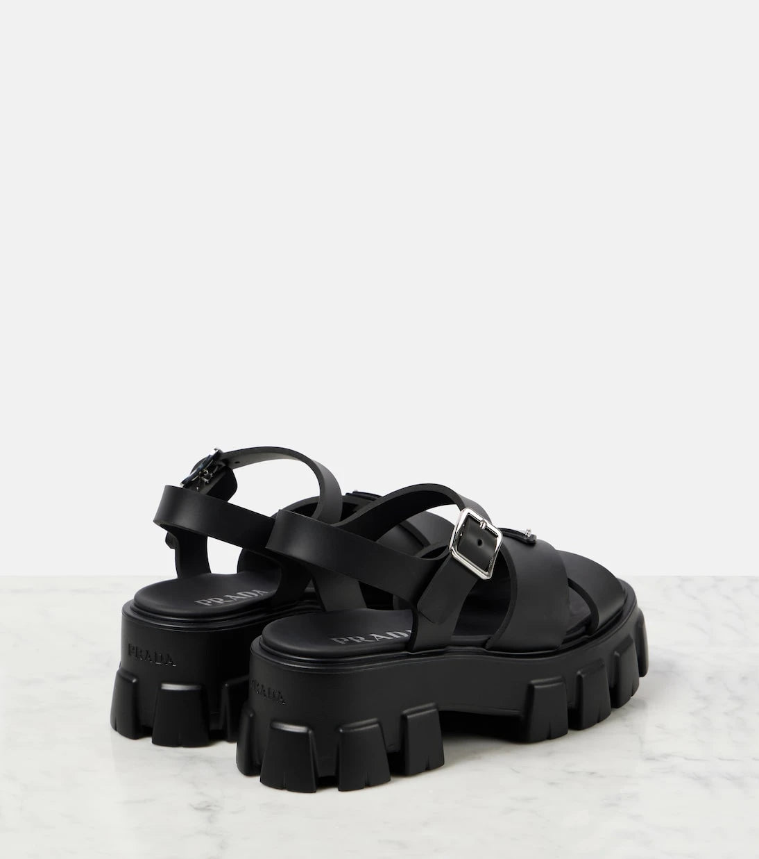 Prada - Monolith platform sandals