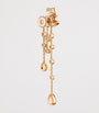 CHANEL Beige Gold and Diamond Eternal N°5 Transformable Earrings
