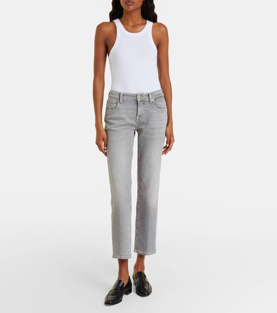 7 For All Mankind - Calie cropped straight jeans