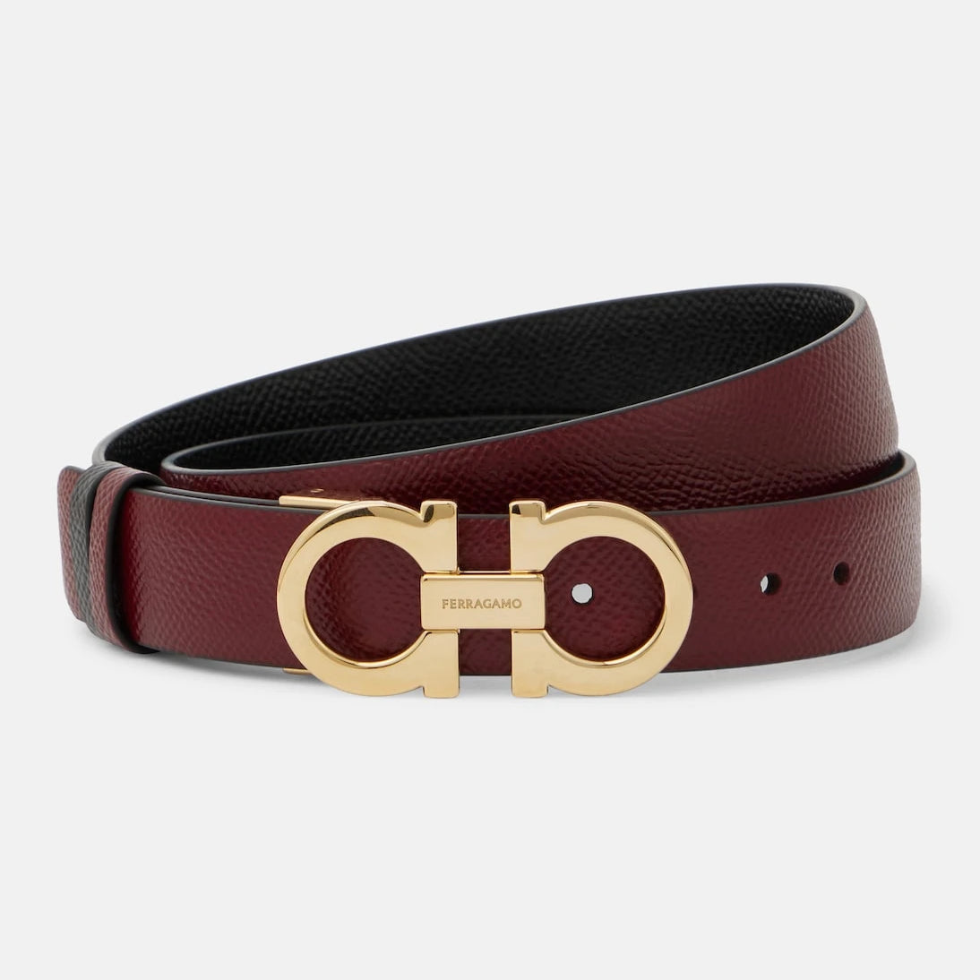 Ferragamo - Gancio Mediterraneo leather belt
