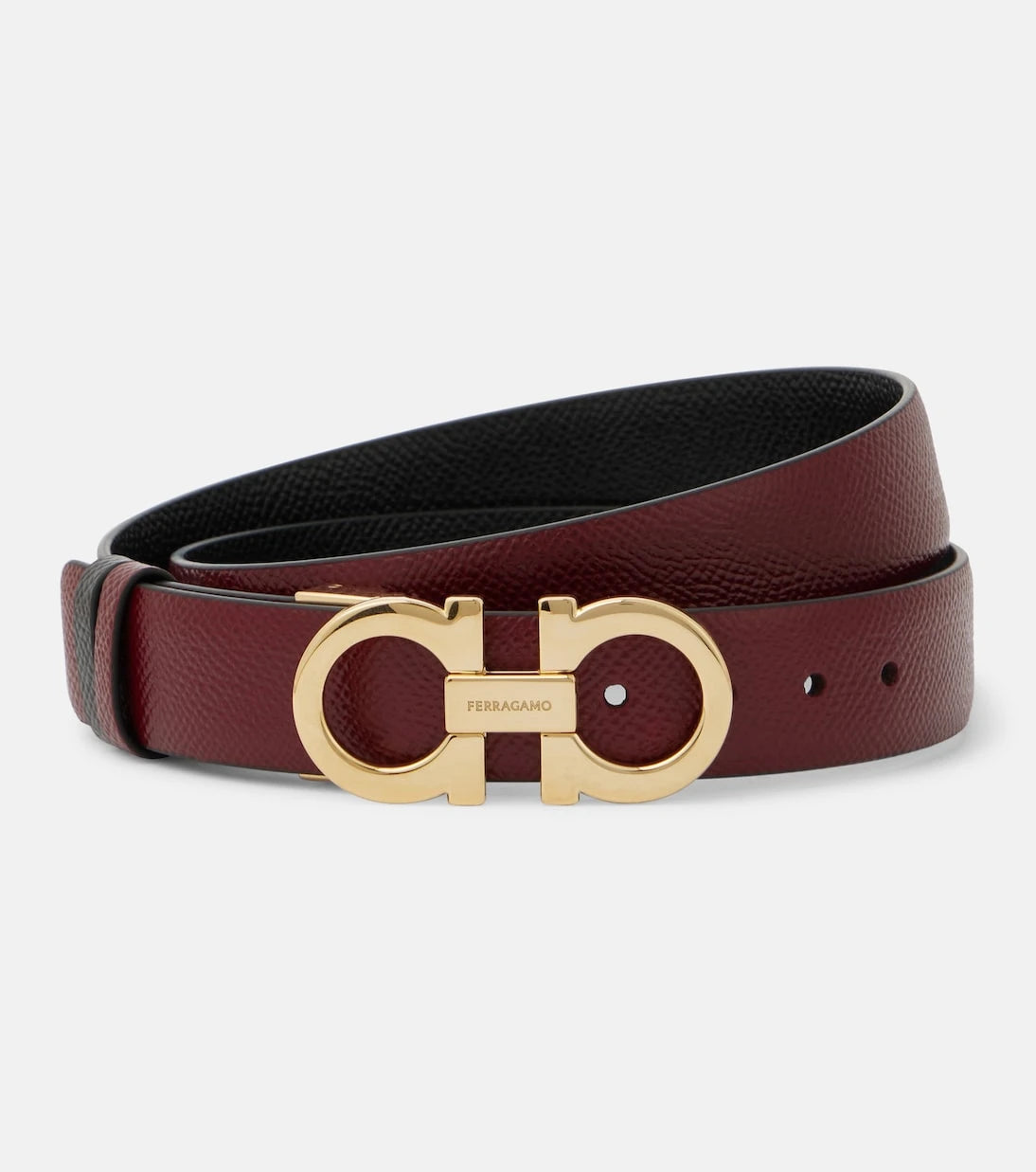 Ferragamo - Gancio Mediterraneo leather belt