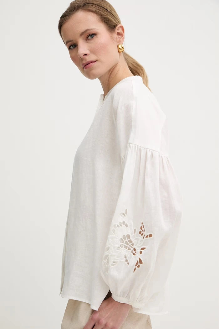 Weekend Max Mara риза дамска от лен ESTRO